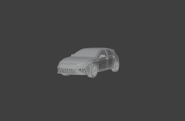 Volkswagen Golf 8 R 3D Model